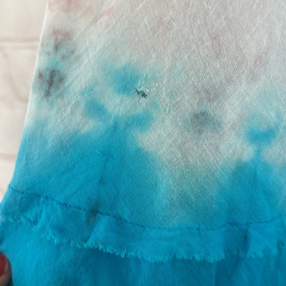 Y2K tie dye Hippie tiered maxi skirt l free size - Picture 6 of 7